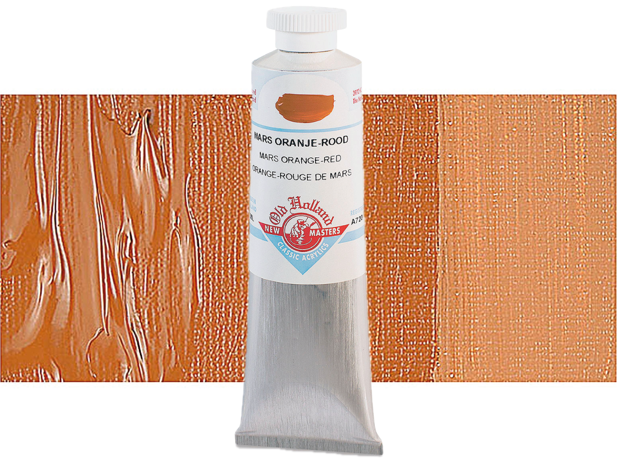 OLD HOLLAND NEW MASTERS ACRYL 60ML SERIE A MARS ORANGE-RED 720 1