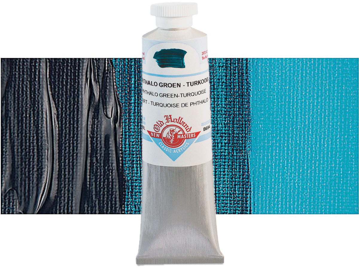 OLD HOLLAND NEW MASTERS ACRYL 60ML SERIE B PHTHALO GREEN TURQUOISE 694 1