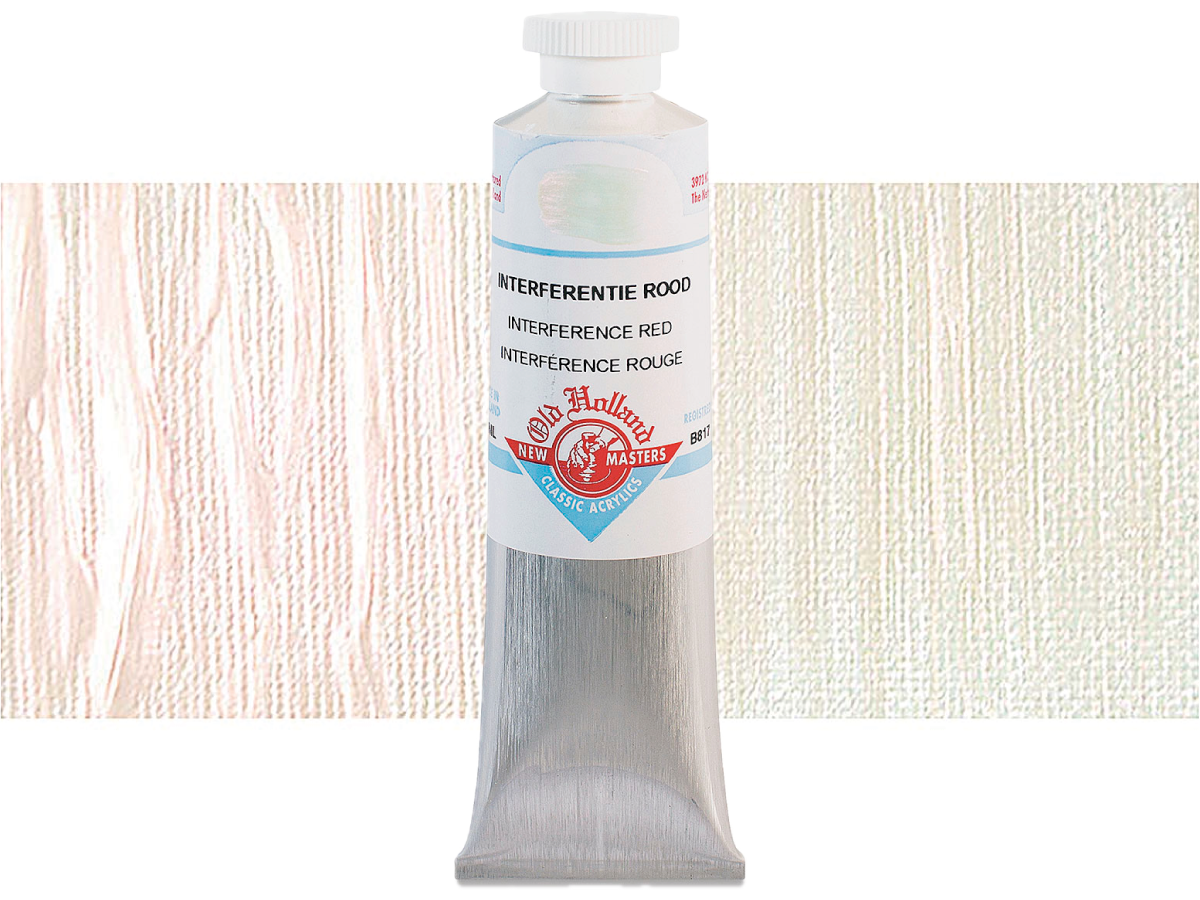 OLD HOLLAND NEW MASTERS ACRYL 60ML SERIE B INTERFERENCE RED 817 1