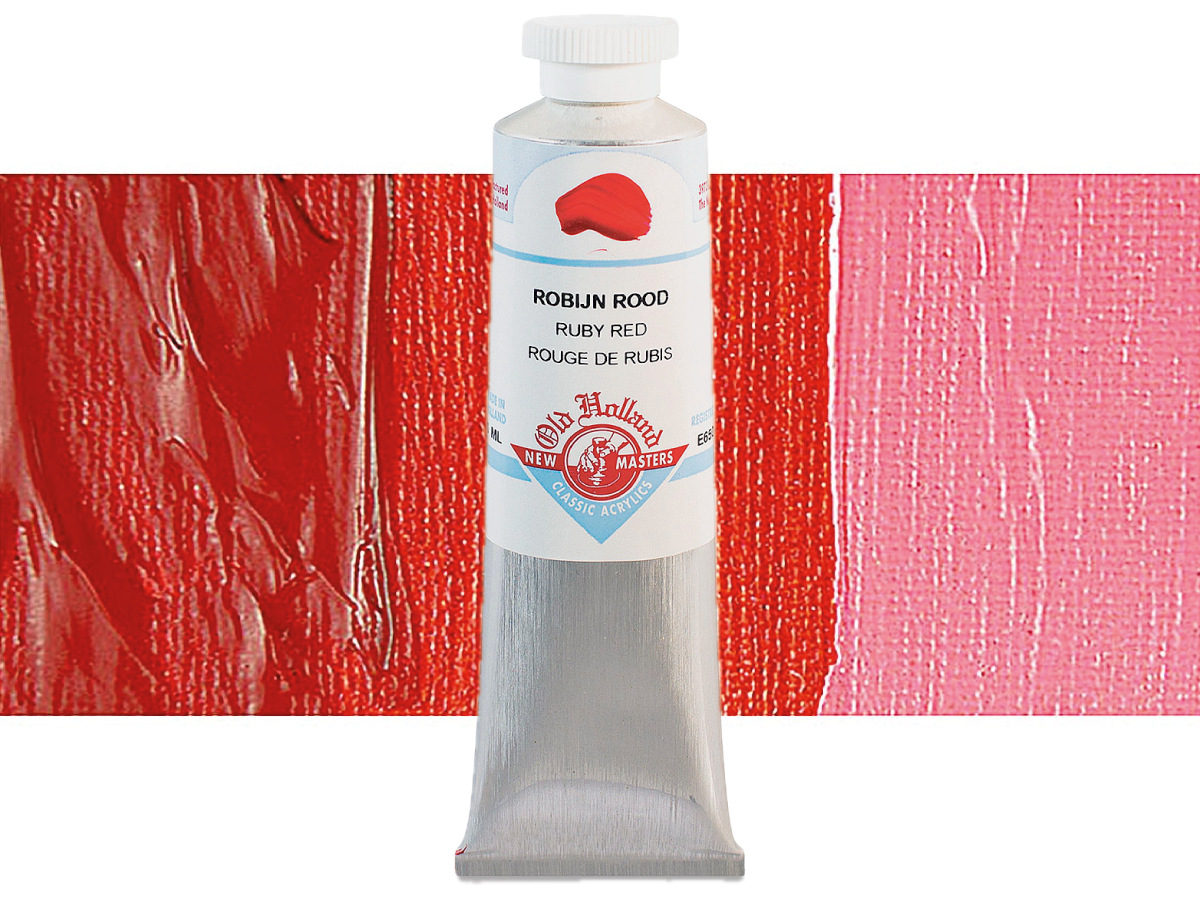 NEW MASTERS ACRYL 60ML RUBY RED 650 1