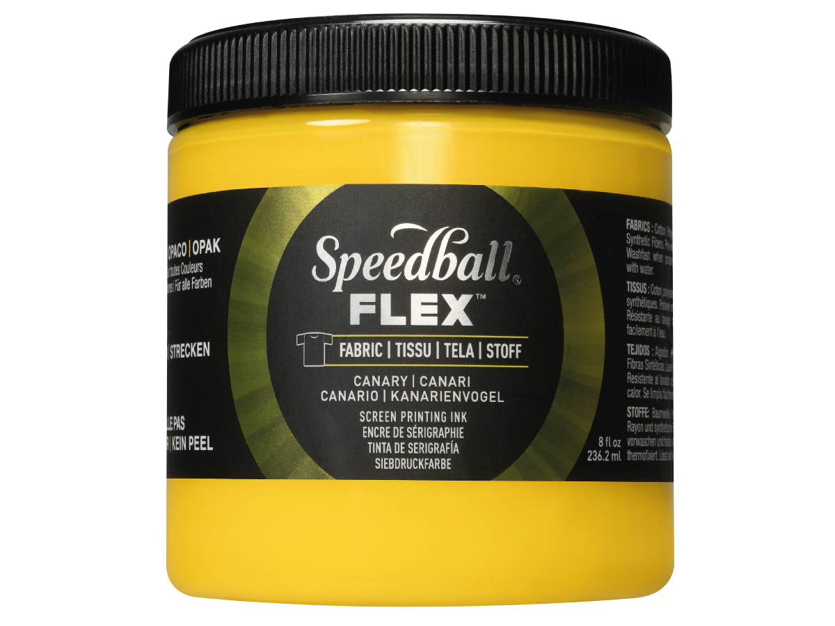 SPEEDBALL FLEX SCREEN PRINTING FABRIC INK 236ML CANARY 1