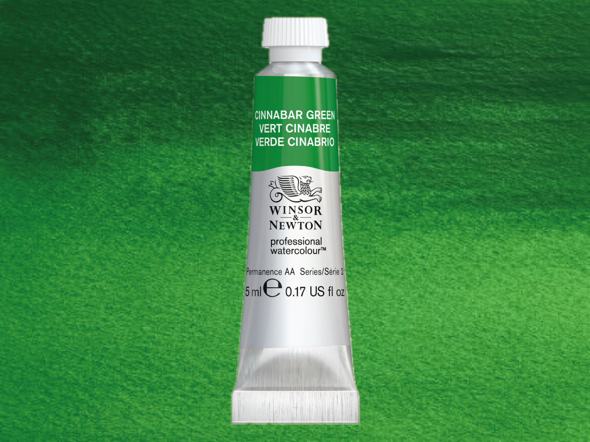 WINSOR & NEWTON AQUARELLFARBE 5ML S2  CINNABAR GREEN 1