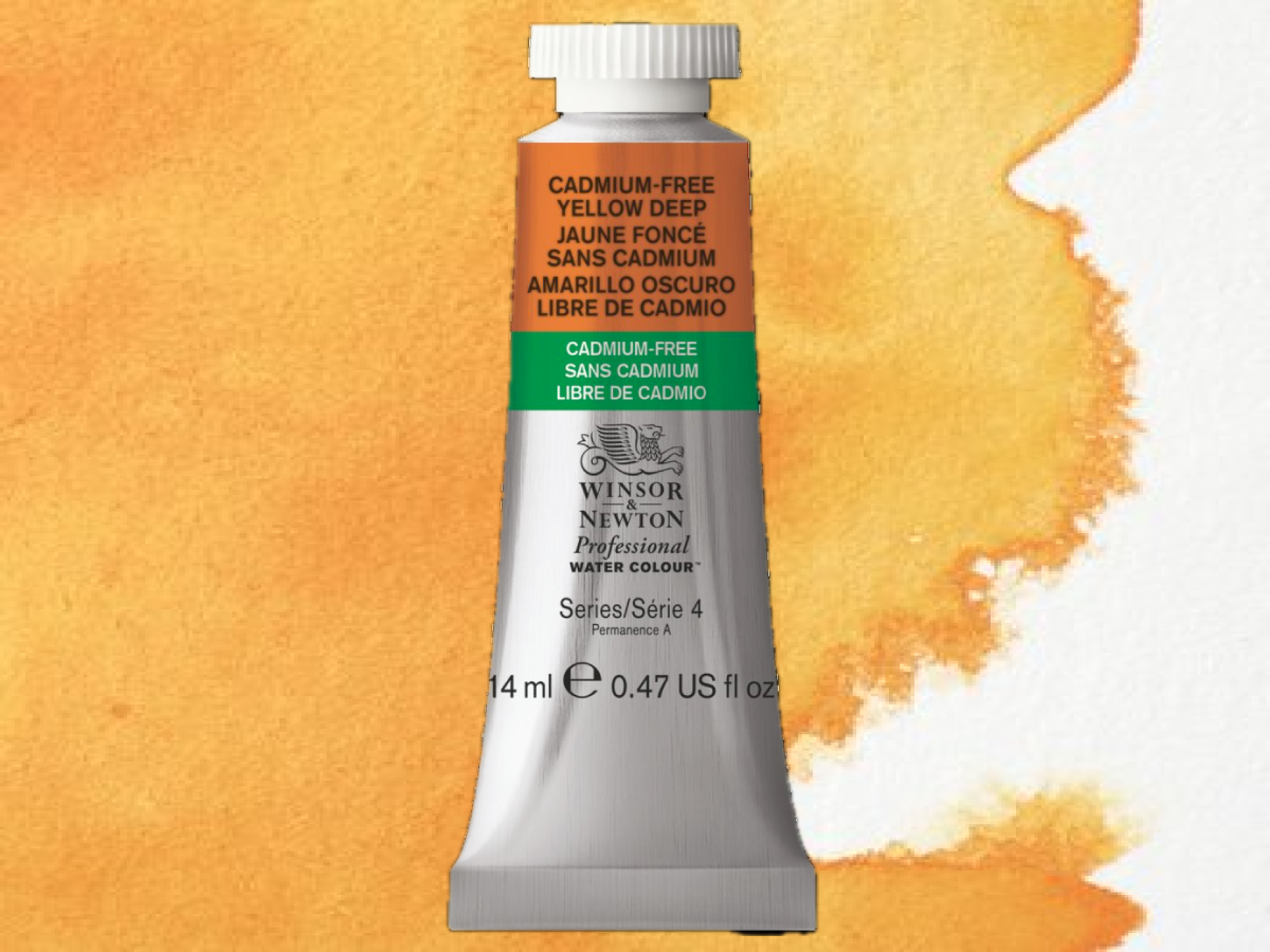 WINSOR & NEWTON AQUARELLFARBE 14ML 891 CADMIUM FREE YELLOW D 1