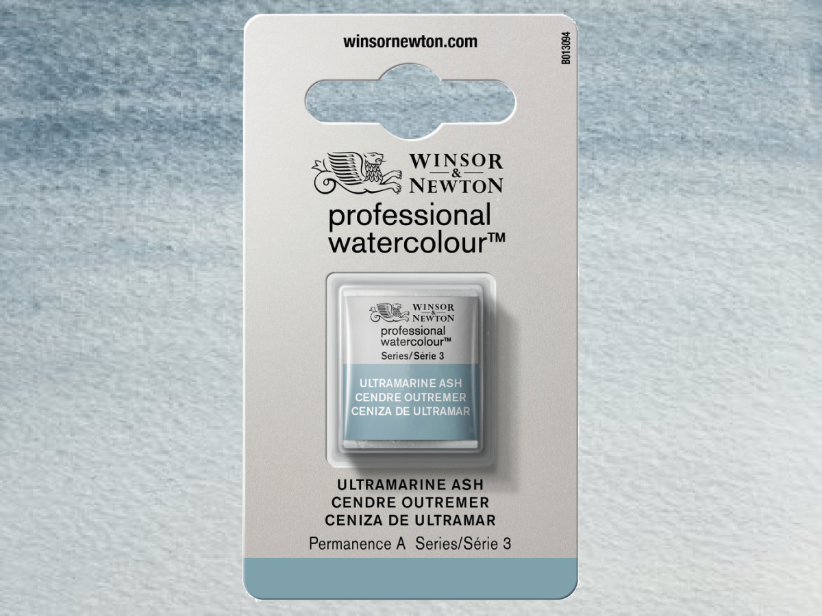 WINSOR & NEWTON AQUARELLFARBE 1/2 NÄPF S3 ULTRAMARINE ASH 1