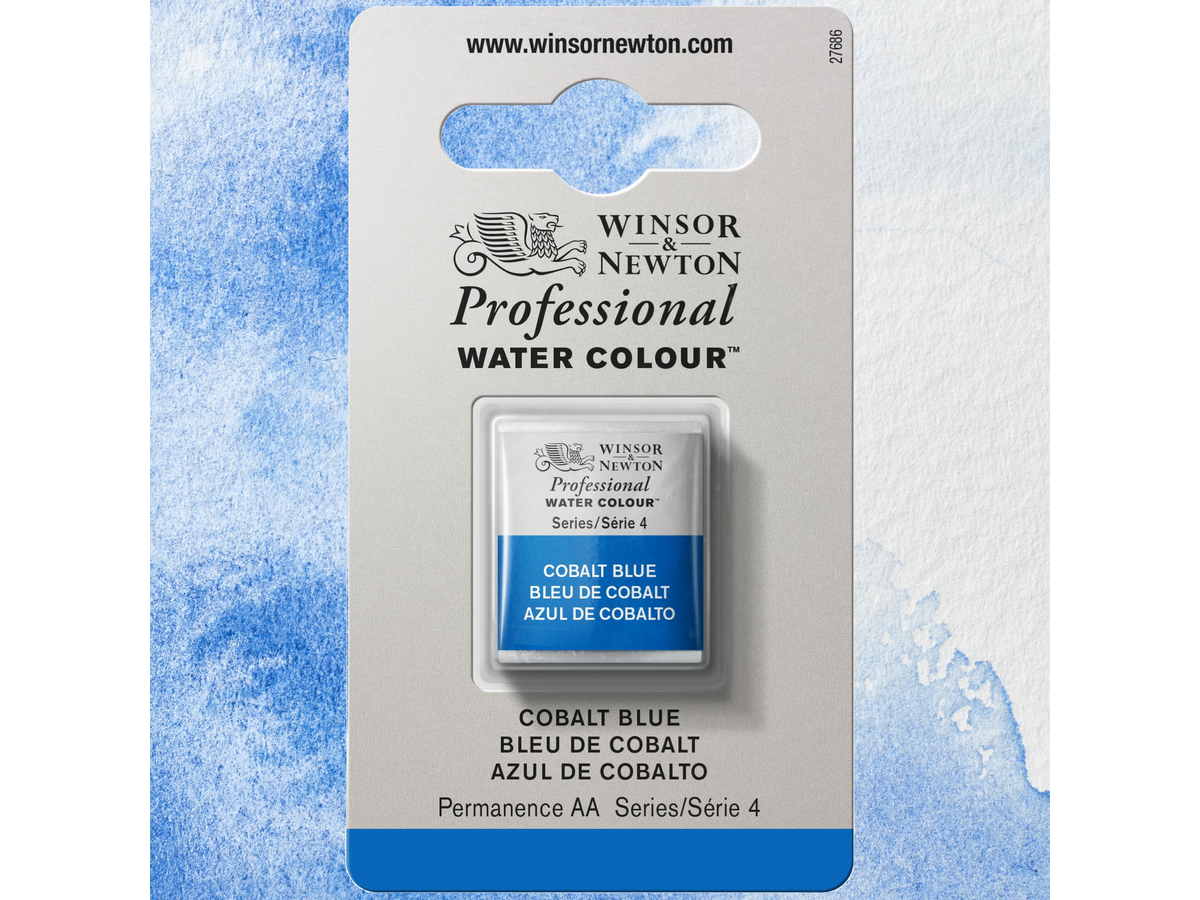 WINSOR & NEWTON AQUARELLFARBE 1/2 NÄPF 178 KOBALTBLAU 1