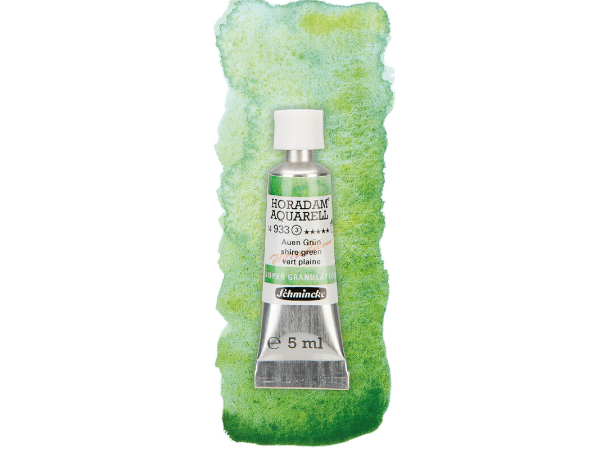 SCHMINCKE HORADAM AQUARELL SUPERGRANULATION 5ML 933 AUEN GRÜN 1