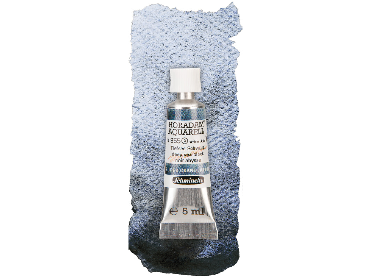 SCHMINCKE HORADAM AQUARELL SUPERGRANULATION 5ML 955 TIEFSEE SCHWARZ 1