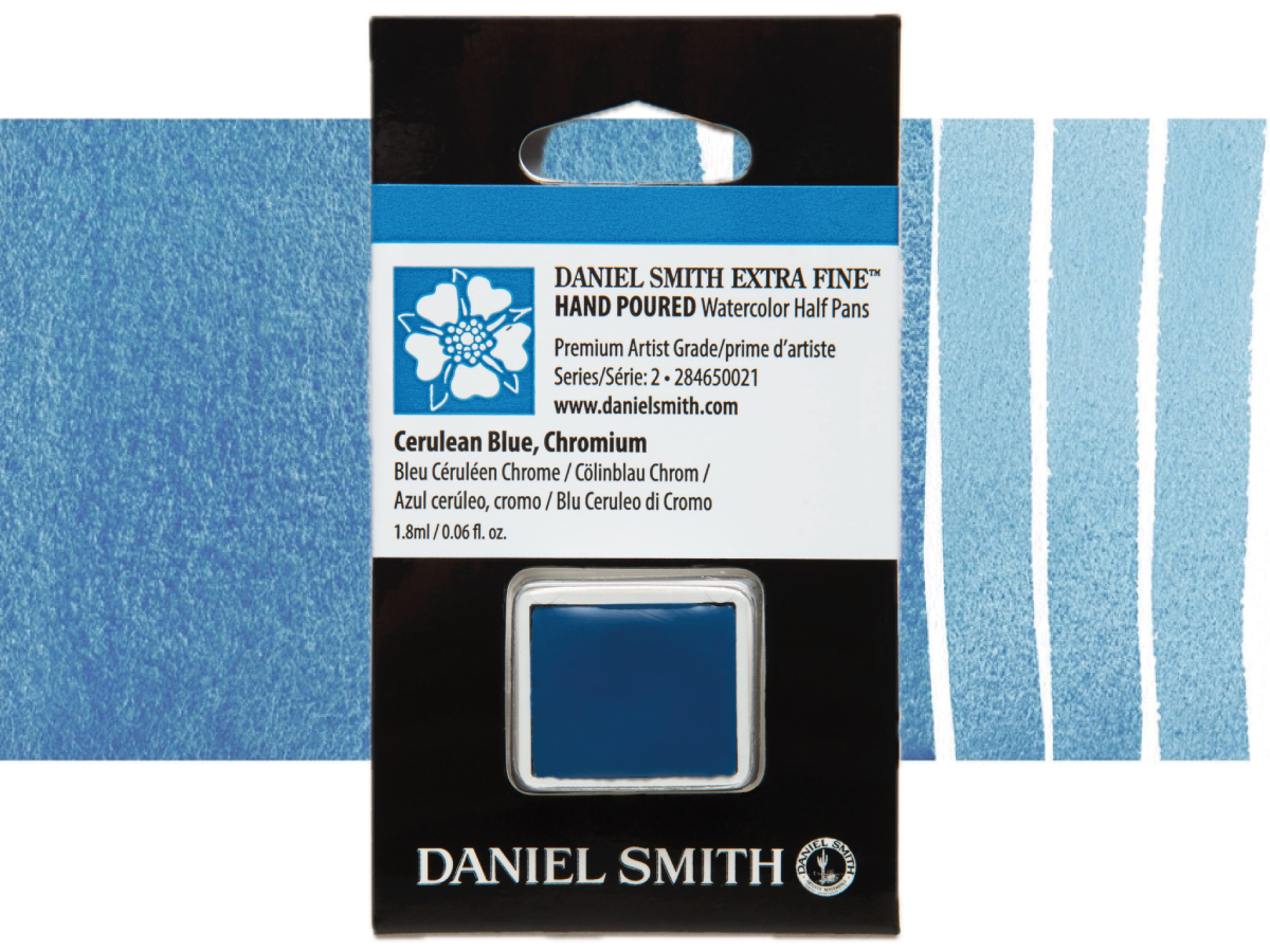 DANIEL SMITH AQUARELLFARBE 1/2 NAPF S2 021 CERULEAN BLUE CHROMIUM 1
