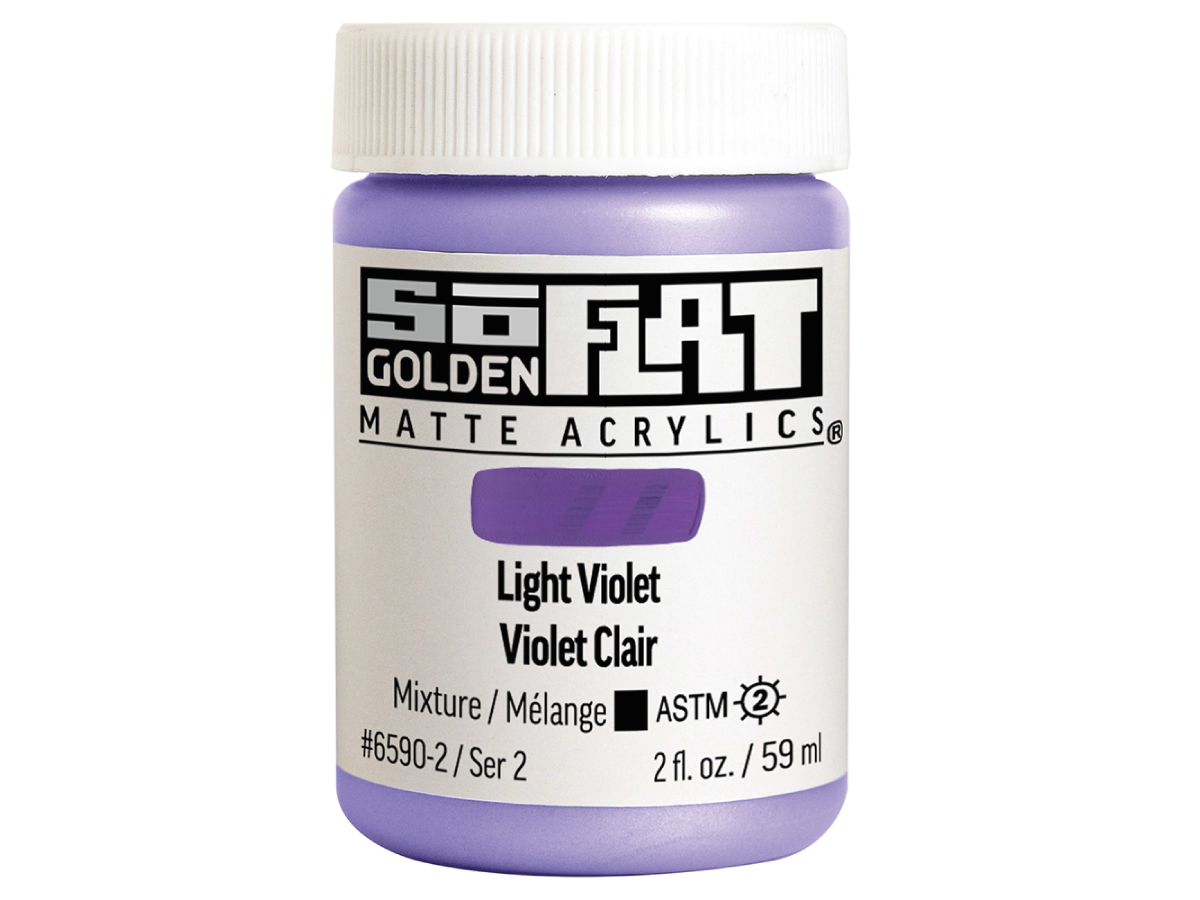 GOLDEN SOFLAT ACRYLIC 59ML 6590 LIGHT VIOLET 1