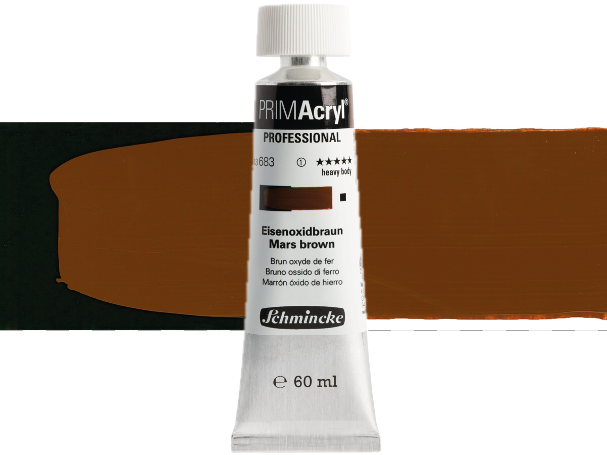SCHMINCKE PRIMACRYL 60ML S1 683 MARS BROWN 1