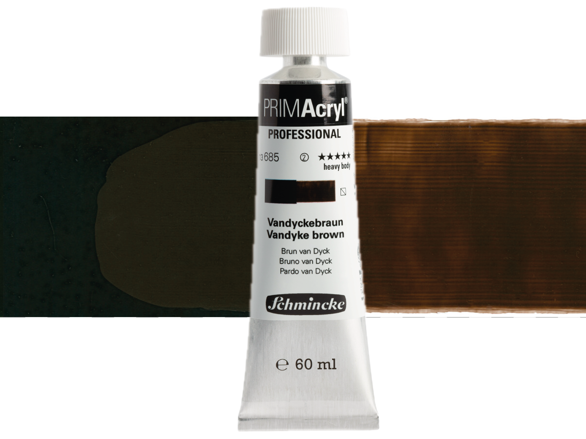 SCHMINCKE PRIMACRYL 60ML S2 685 VANDYKE BROWN 1