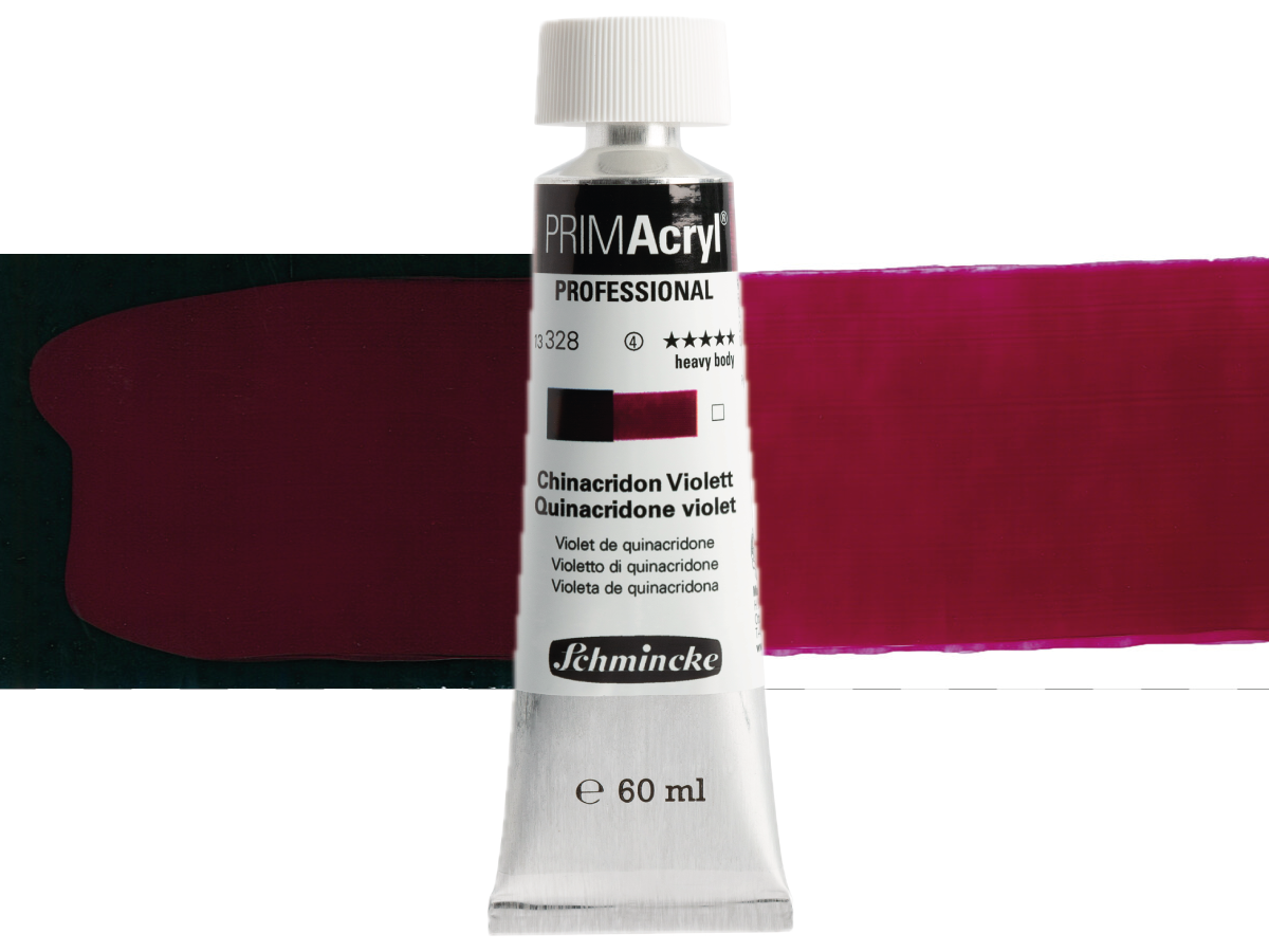 SCHMINCKE PRIMACRYL 60ML S4 328 QUINACRIDONE VIOLET 1
