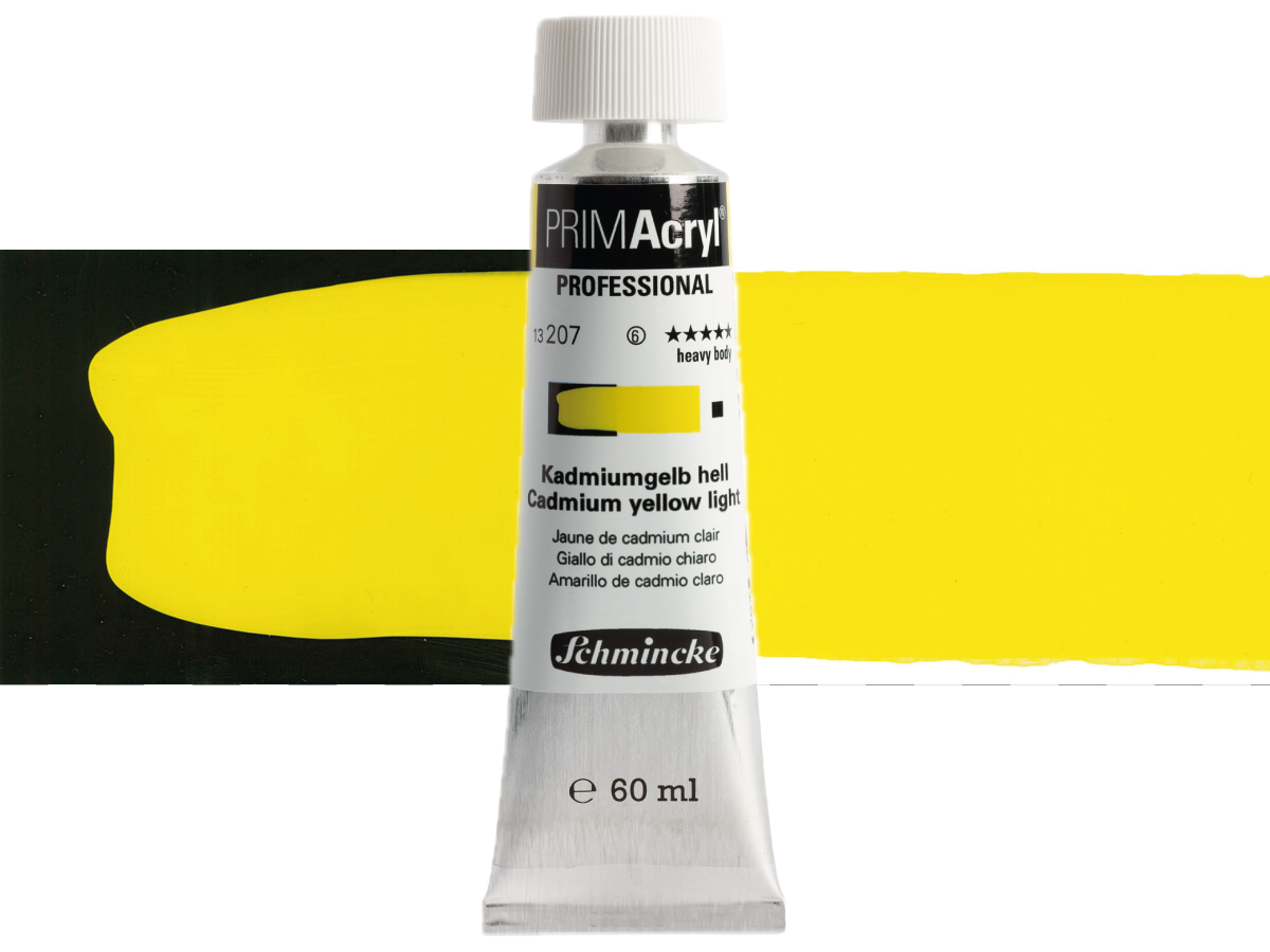 SCHMINCKE PRIMACRYL 60ML S6 207 CADMIUM YELLOW LIGHT 1