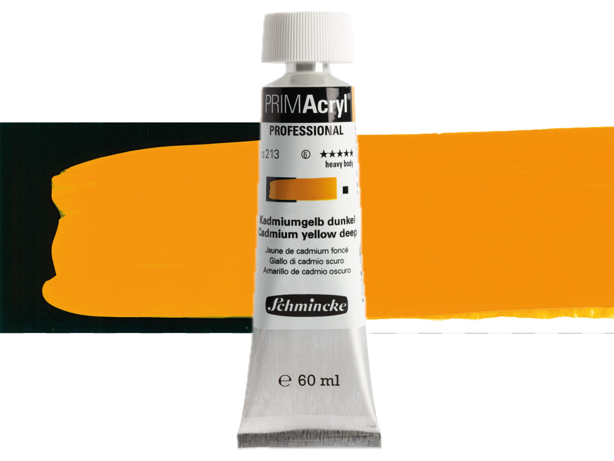 SCHMINCKE PRIMACRYL 60ML S6 213 CADMIUM YELLOW DEEP 1