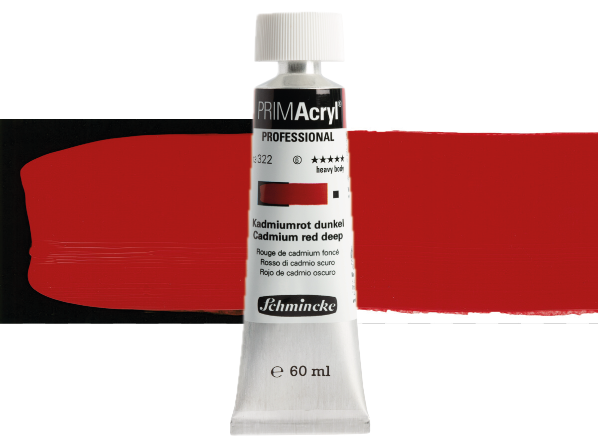 SCHMINCKE PRIMACRYL 60ML S6 322 CADMIUM RED DEEP 1
