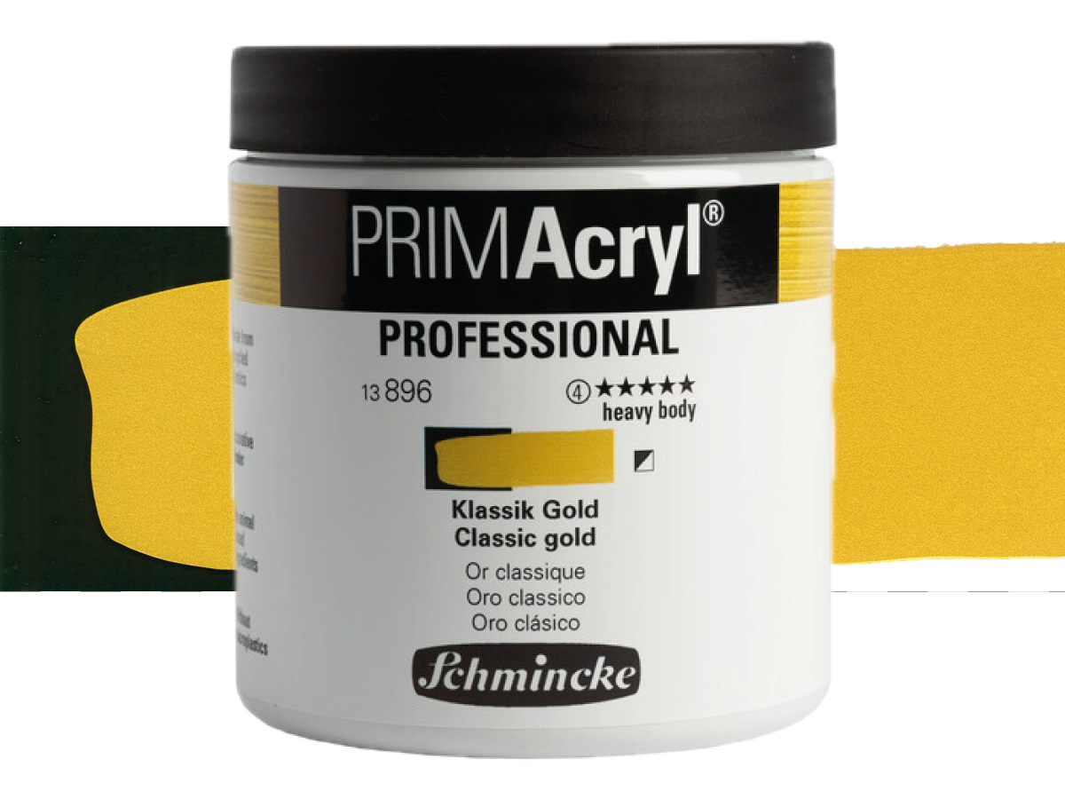 SCHMINCKE PRIMACRYL 237ML S4 896 CLASSIC GOLD 1