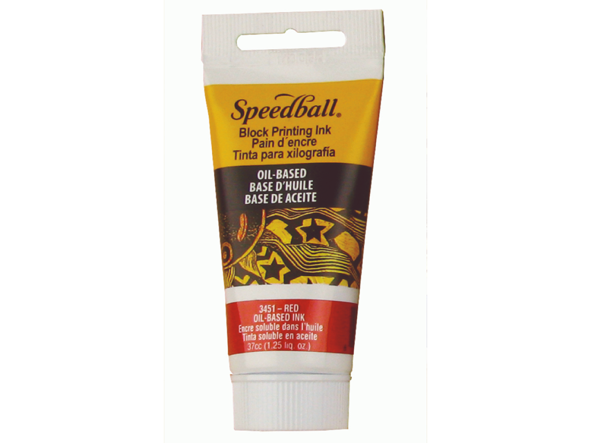 SPEEDBALL ÖLBASIERTE LINOLDRUCK-TINTE 75ML ROT 1