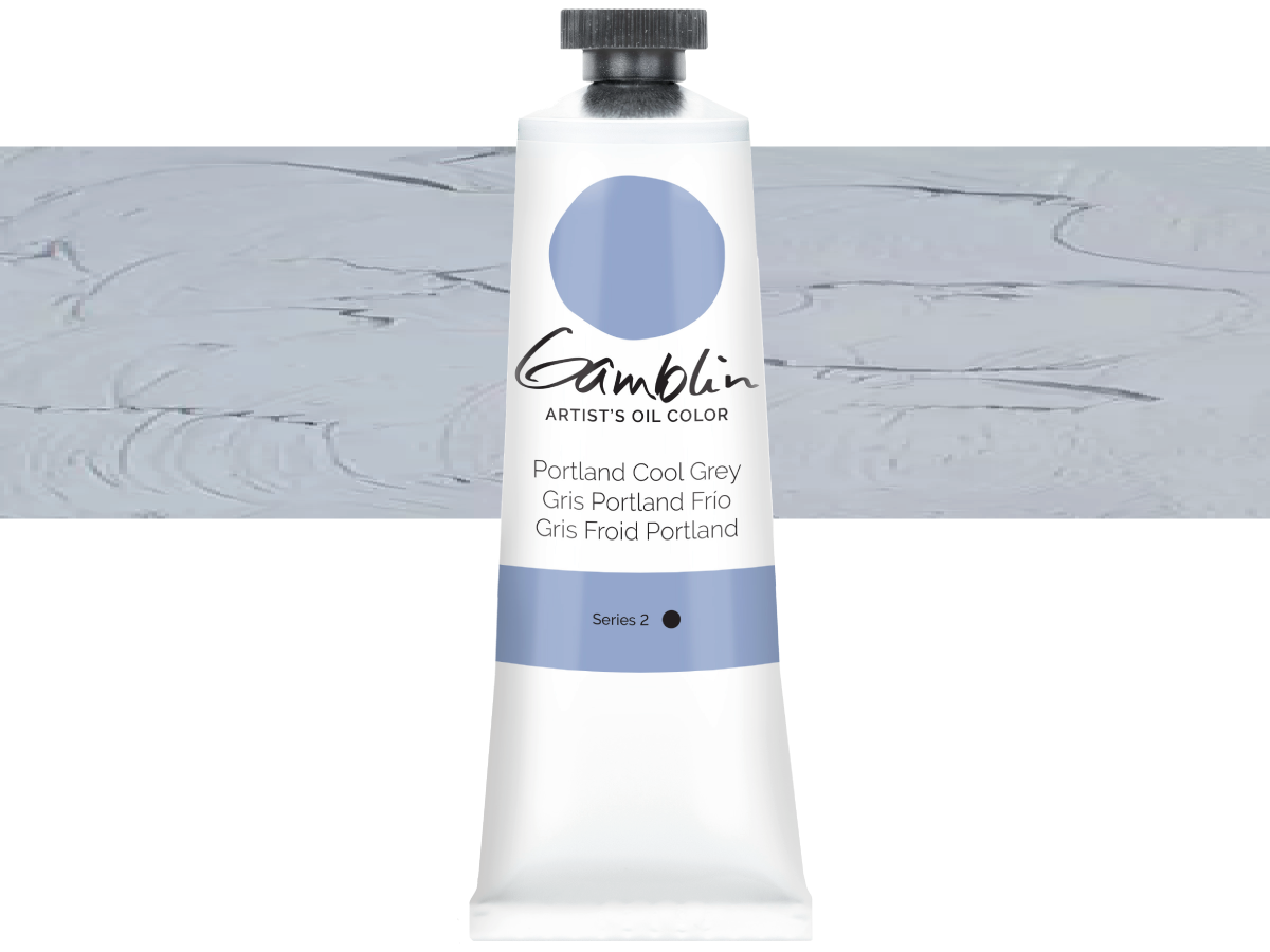 GAMBLIN ARTIST OLIEVERF 37ML S2 1554 PORTLAND COOL GREY AG 1