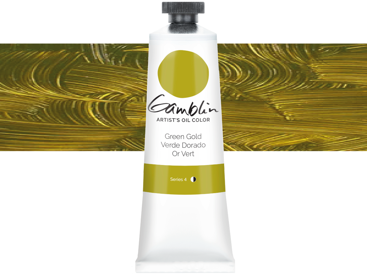 GAMBLIN ARTIST OLIEVERF 37ML S4 1290 GREEN GOLD AG 1