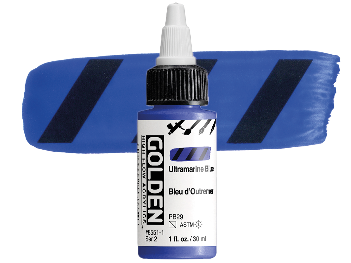 GOLDEN HIGH FLOW ACRYL 30ML S2 ULTRAMARINE BLUE 1