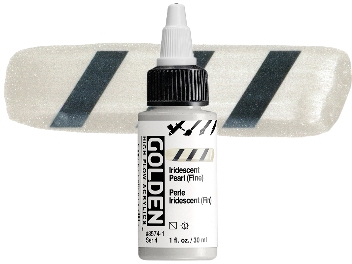 GOLDEN HIGH FLOW ACRYL 30ML S4 IRIDESCENT PEARL (FINE) 1