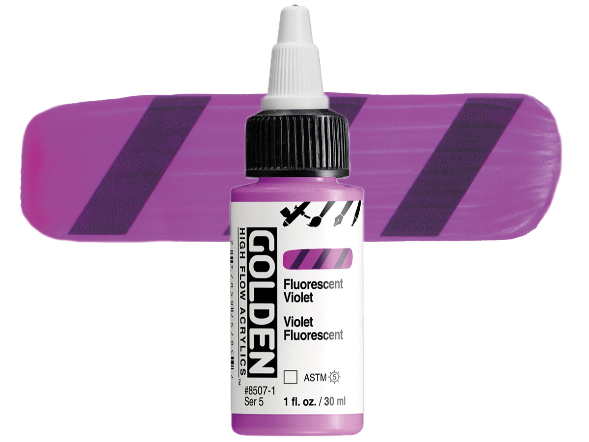 GOLDEN HIGH FLOW ACRYL 30ML S5 FLUORESCENT VIOLET 1