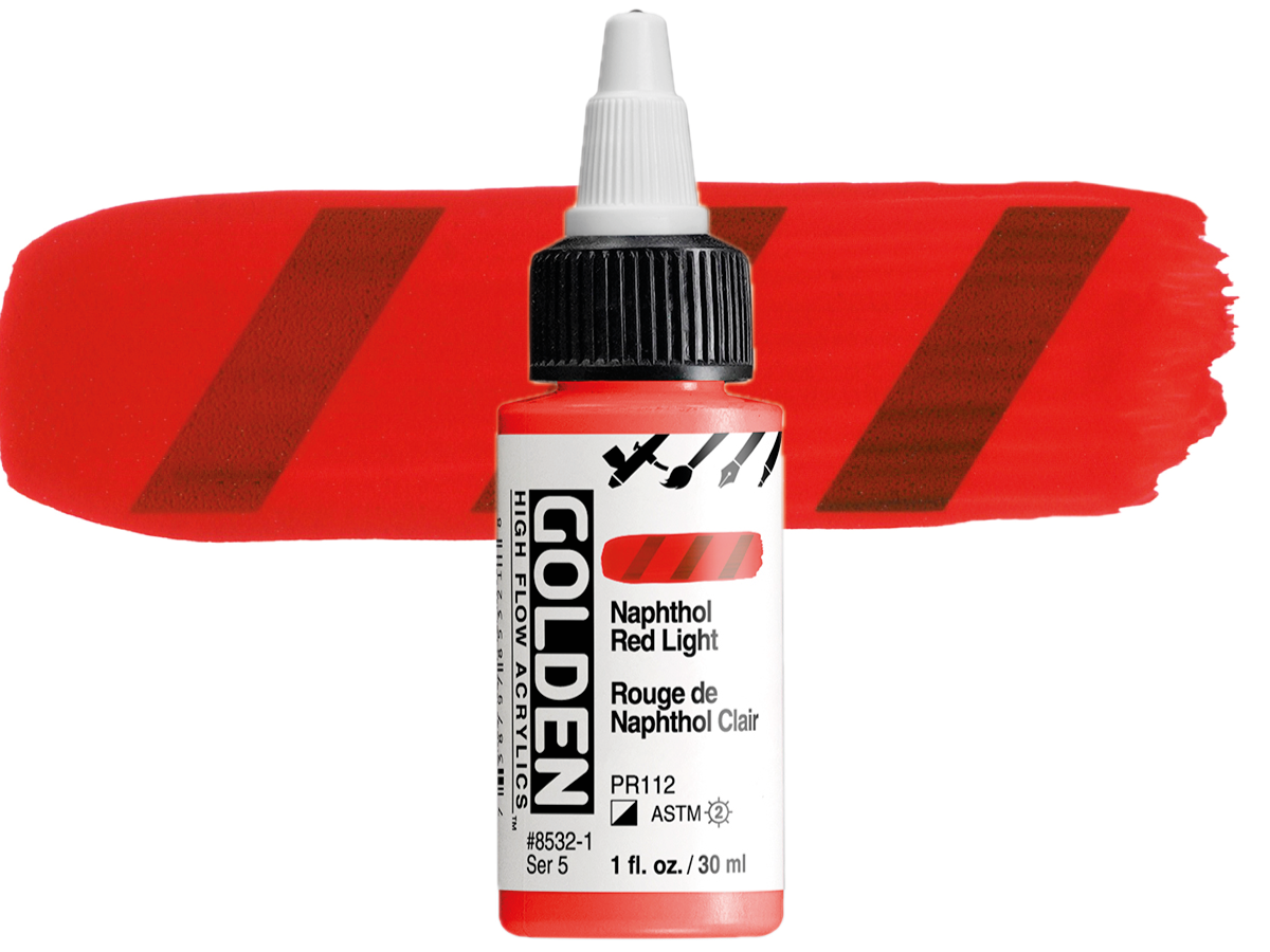 GOLDEN HIGH FLOW ACRYL 30ML S5  NAPHTOL RED LIGHT 1