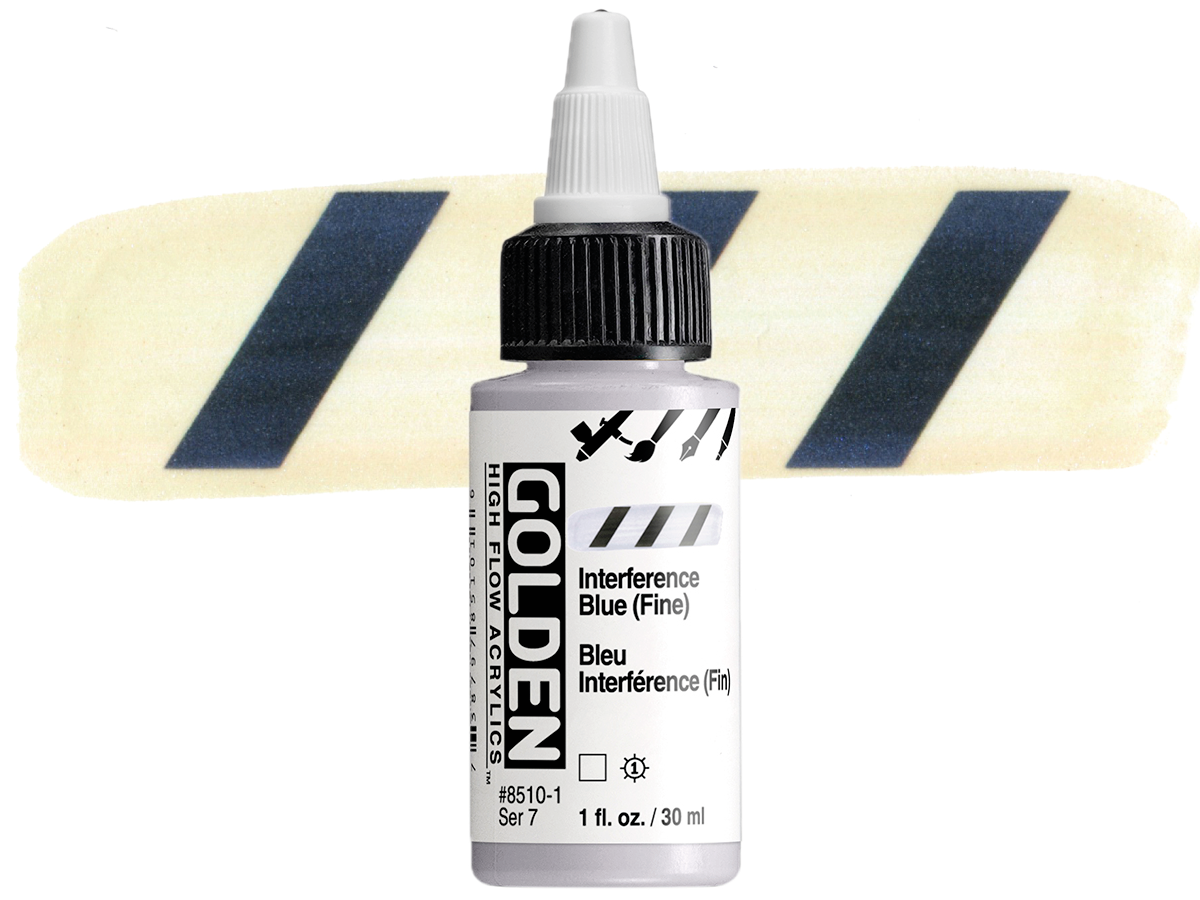 GOLDEN HIGH FLOW ACRYL 30ML S7 INTERFERENCE BLUE (FINE) 1