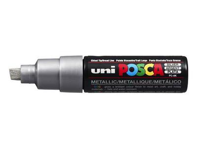 UNI POSCA PC8AR SILBER BREIT 1