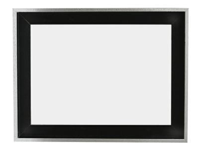 VAN BEEK SCHATTENFUGENRAHMEN SCHWARZ SILBER FÜR 60X80CM 1