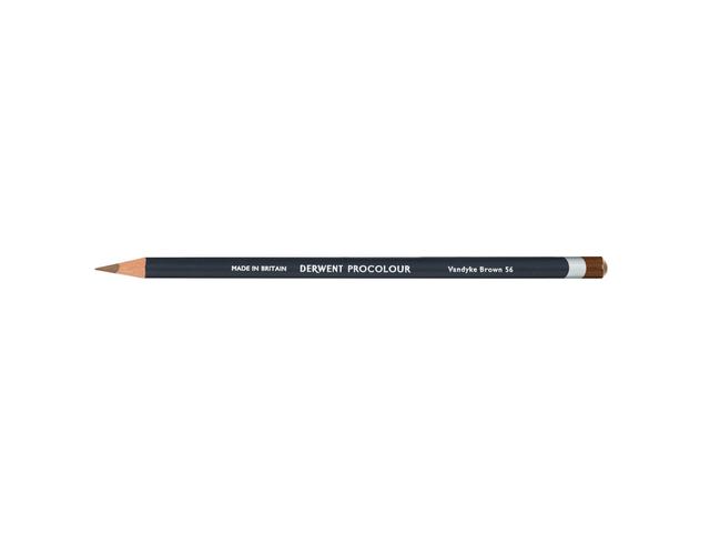 DERWENT PROCOLOUR BUNTSTIFT 56 VANDYKE BROWN 1