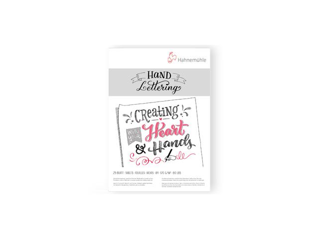 HAHNEMÜHLE HANDLETTERING BLOK TEKENPAPIER A4 170GRAM 25VEL 1