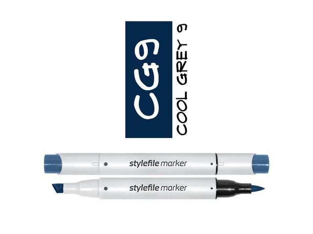 STYLEFILE BRUSH MARKER CG9 COOL GREY 9 OP=OP 1