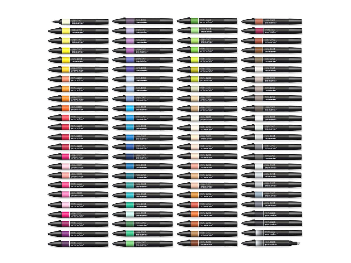 WINSOR & NEWTON PROMARKER SET 96 STÜCK EXTENDED 1