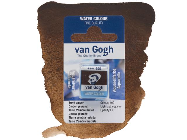 VAN GOGH AQUARELL 1/2 NÄPFCHEN 409 UMBRA GEBRANNT 1