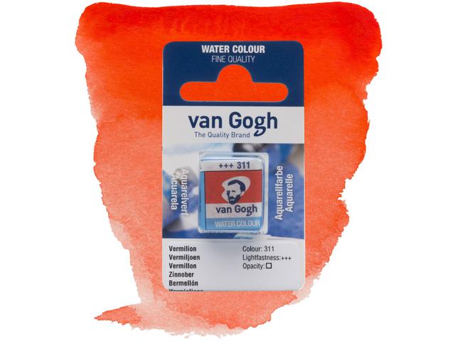 VAN GOGH AQUARELL 1/2 NÄPFCHEN 311 ZINNOBER 1