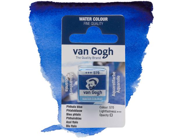 VAN GOGH AQUARELL 1/2 NÄPFCHEN 570 PHTHALOBLAU 1