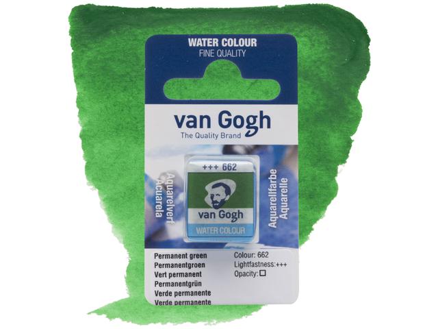 VAN GOGH AQUARELL 1/2 NÄPFCHEN 662 PERMANENTGRÜN 1