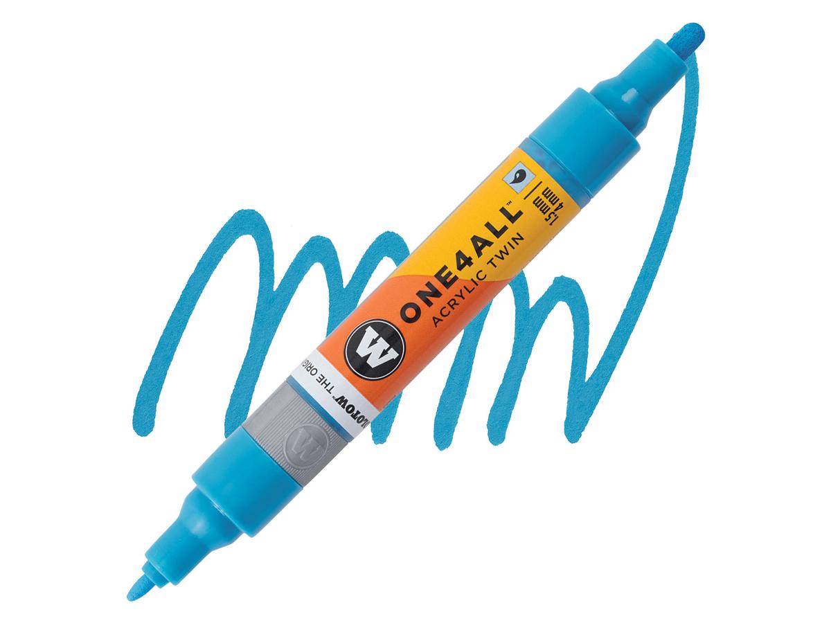 MOLOTOW ONE4ALL TWIN MARKER 230 1,5-4MM SHOCK BLUE 1