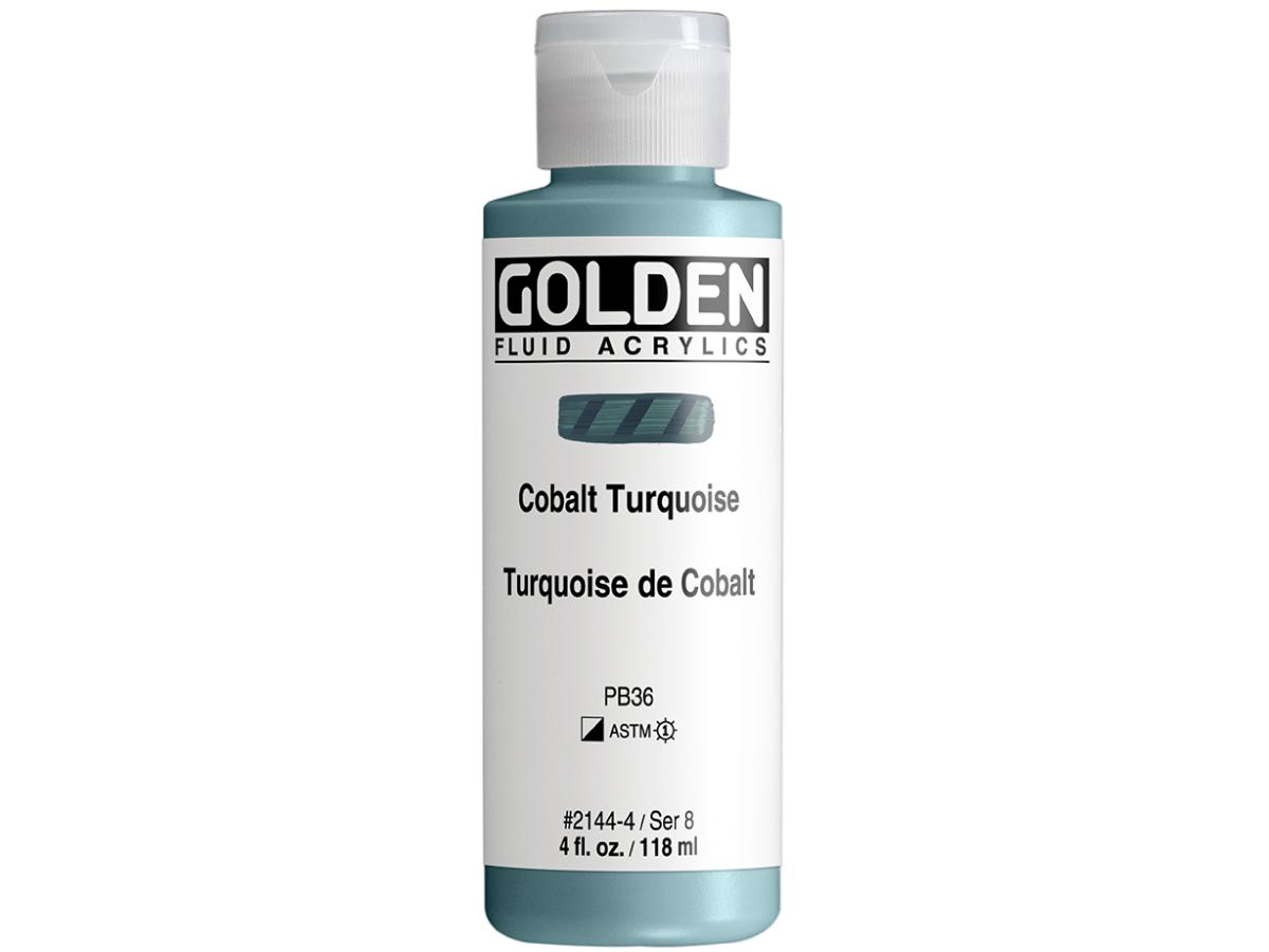 GOLDEN FLUID ACRYL 119ML S8 144 KOBALTTÜRKIS 1