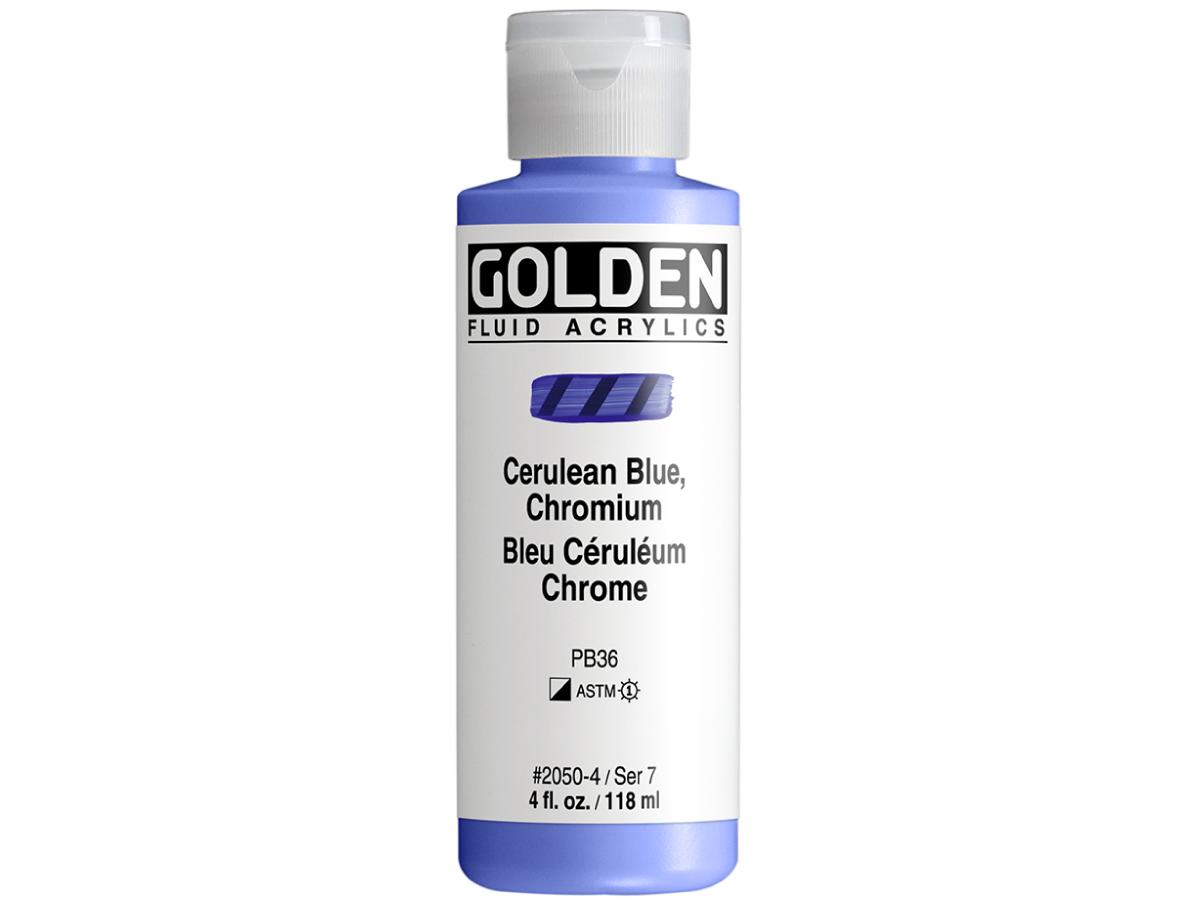 GOLDEN FLUID ACRYL 119ML S7 050 CÖLINBLAU CHROM 1