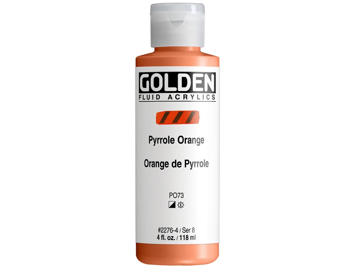 GOLDEN FLUID ACRYL 119ML S8 276 PYRROLORANGE 1