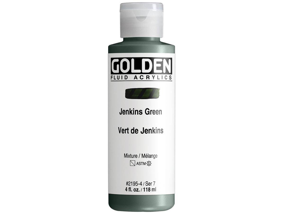 GOLDEN FLUID ACRYL 119ML S7 195 JENKINSGRÜN 1