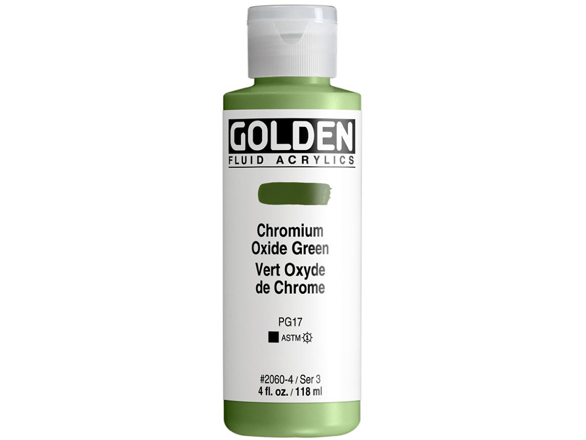 GOLDEN FLUID ACRYL 119ML S3 060 CHROOMOXYDEGROEN 1