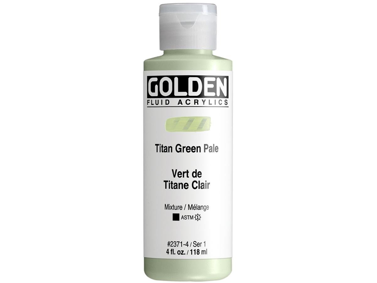 GOLDEN FLUID ACRYL 119ML S1 371 TITAN HELLGRÜN 1