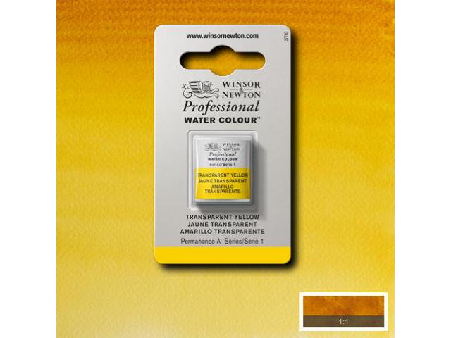 WINSOR & NEWTON AQUARELLFARBE 1/2 NAPF 653 TRANSPARANT GELB 1