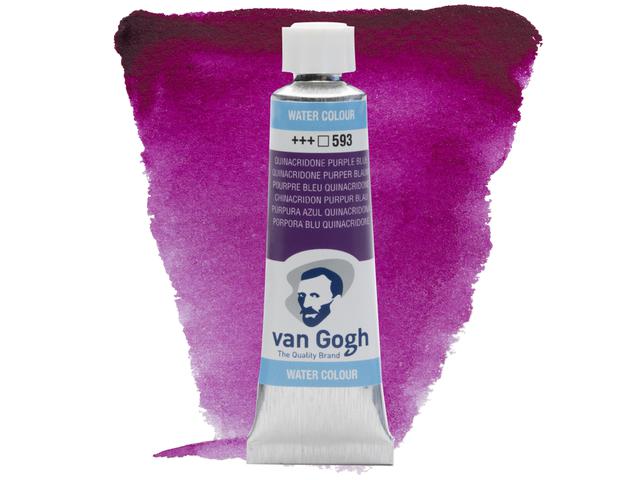 VAN GOGH 10ML AQUARELLFARBE 593 QUINACRIDON PURPER BLAU 1