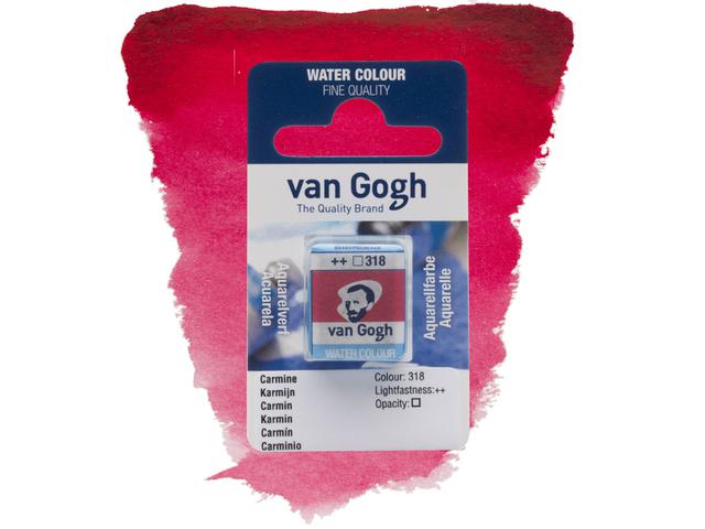 VAN GOGH AQUARELL 1/2 NÄPFCHEN 318 KARMIN 1