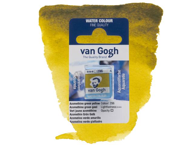 VAN GOGH AQUARELL 1/2 NÄPFCHEN 296 AZOMETHIN GRÜNGELBACHTIG 1