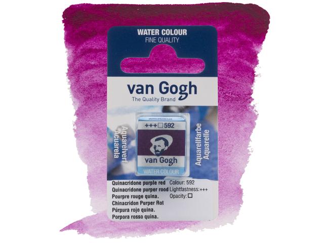 VAN GOGH AQUARELL 1/2 NÄPFCHEN 592 CHINACRIDON PURPURR 1